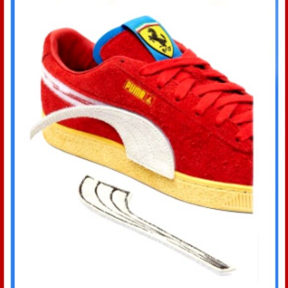New Rare Men\'s Genuine Suede (Leather) Puma Ferrari Shoes With Special Features main image 5